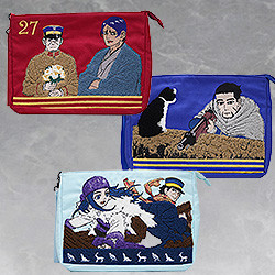 Golden Kamuy Sagara Embroidery Handbag Sugimoto & Asirpa / Ogata / Tsukishima & Koito