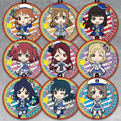 LoveLive!Sunshine!! Nendoroid Plus Collectible Rubber Coaster Keychains: Mirai no Bokura wa Shitteru yo